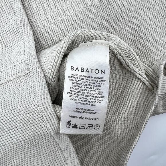 Aritzia Babaton Beige Sculpt Knit Bustier Top Size Large - Picture 6 of 7